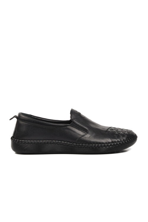 Black Genuine Leather Womens Casual Shoes Premium 04132 Z