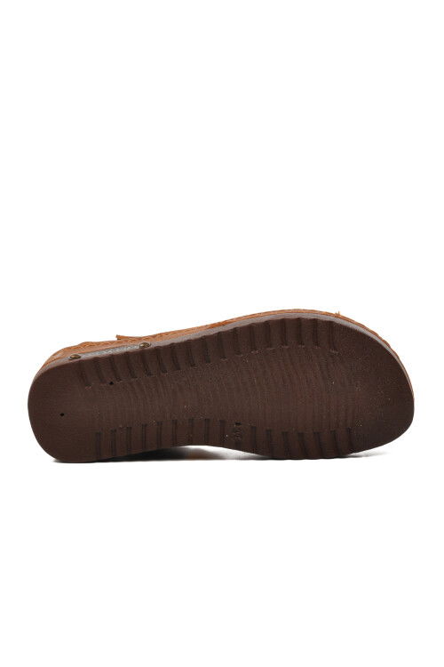 Tan Womens Flat Sandals 07-109RR Z