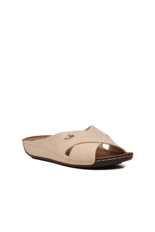 Beige Anatomic Womens Slippers 08-086 Z