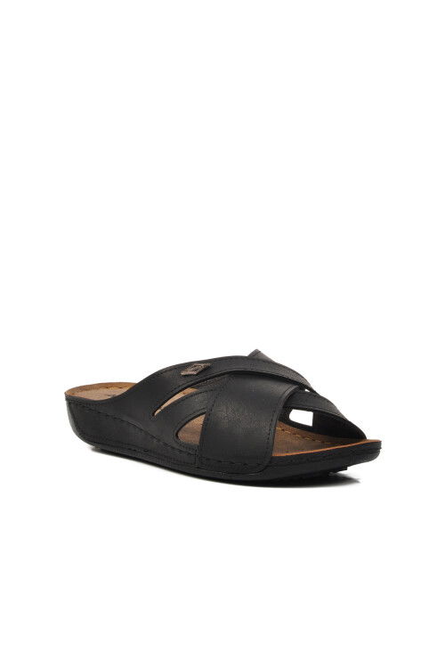 Black Womens Slippers 08-982 Z