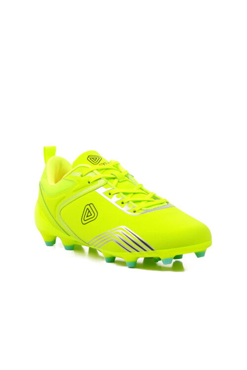 Neon Yellow Artificial Leather Mens Cleats MK-241-126 M