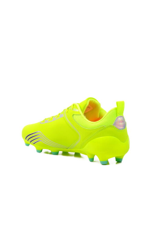  Neon Yellow Artificial Leather Mens Cleats MK-241-126 M