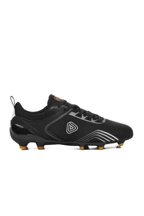 Black Artificial Leather Mens Cleats MK-241-126 M