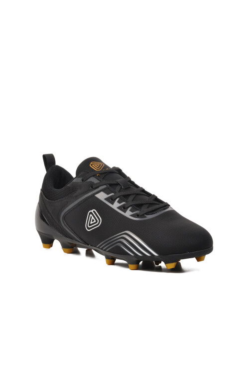 Black Artificial Leather Mens Cleats MK-241-126 M