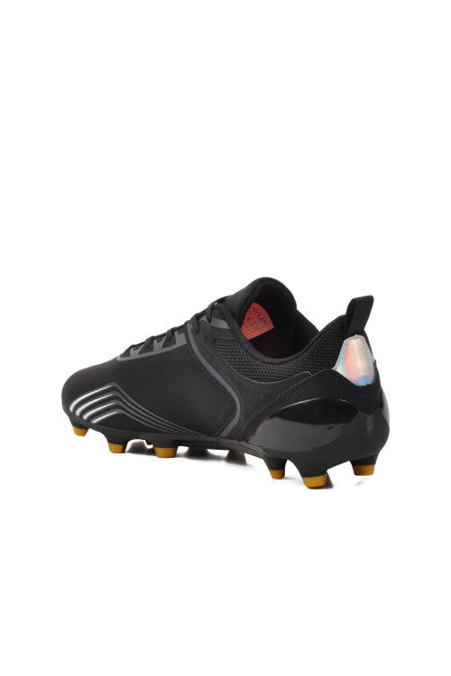 Black Artificial Leather Mens Cleats MK-241-126 M