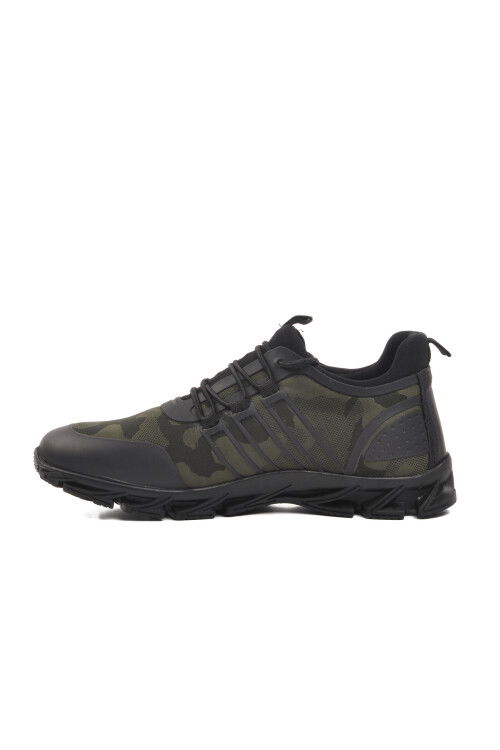 Black-Khaki Camouflage Mens Sneakers 152-01434 M