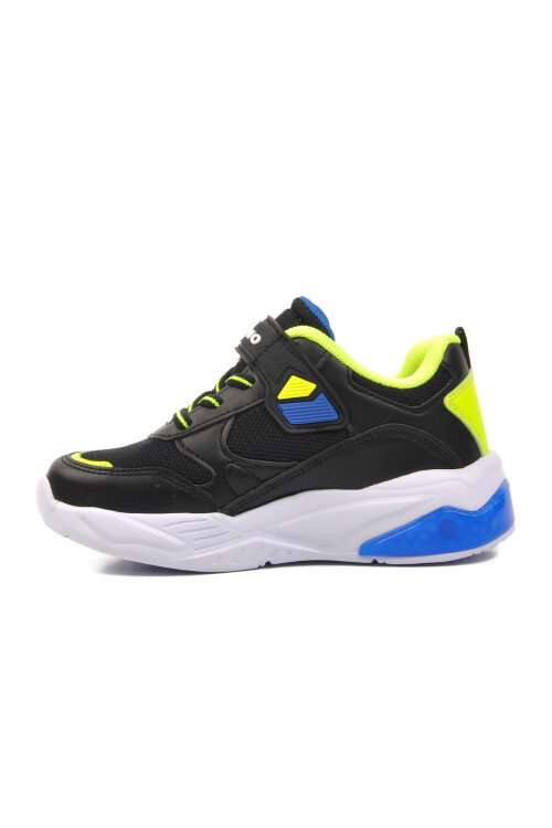 Black-F.Yellow-Sax Childrens Sports Shoes 1648 P