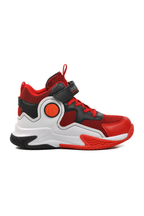 Red-White Unisex Kids Basketball Shoes 1656 F