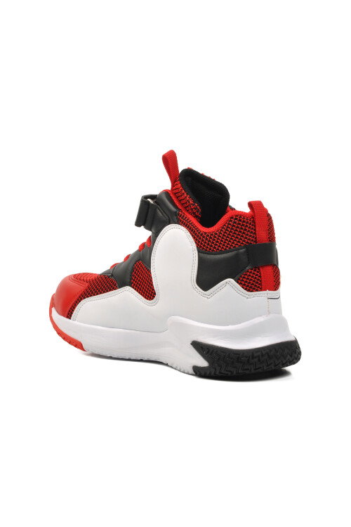 Red-White Unisex Kids Basketball Shoes 1656 F