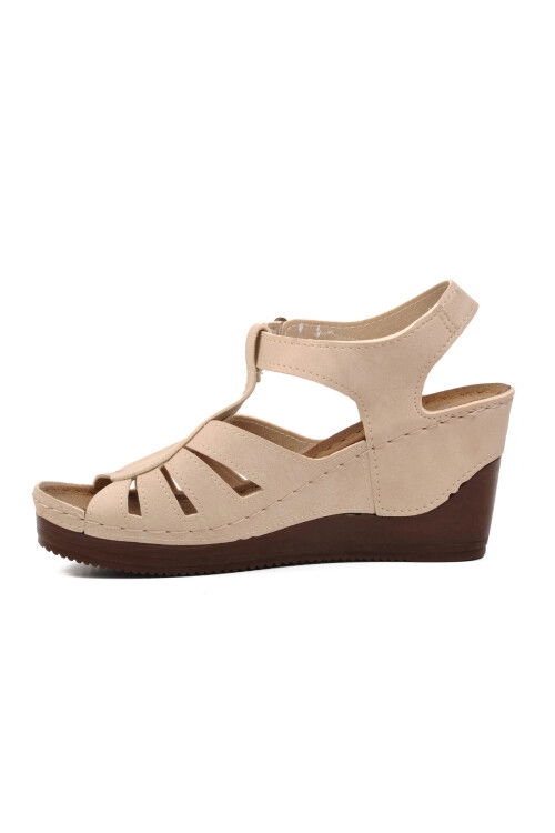 Beige Womens Flat Sandals 19-200 Z