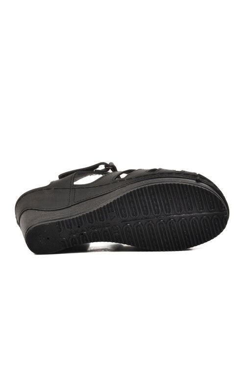 Black Womens Flat Sandals 19-200 Z
