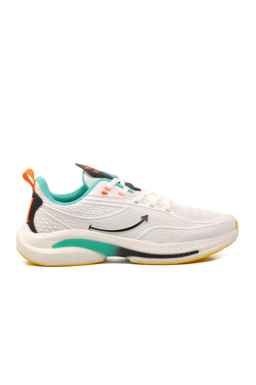 White Textile Mens Sports Shoes 24204 M