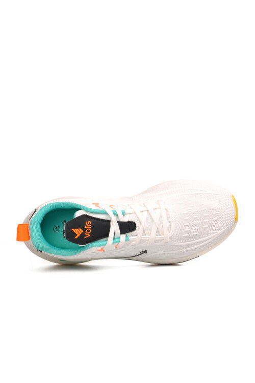 White Textile Mens Sports Shoes 24204 M