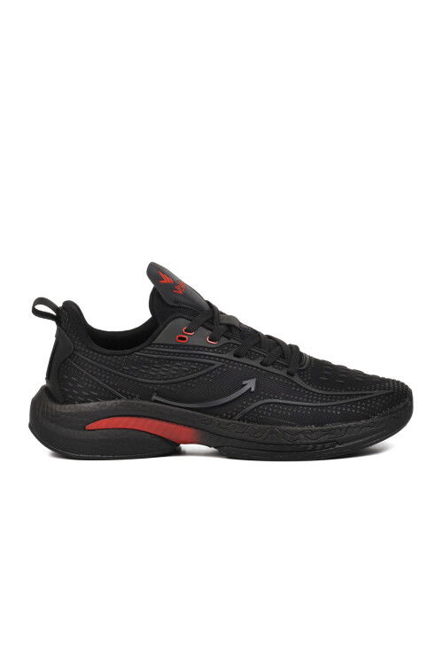 Black Textile Mens Sports Shoes 24204 M