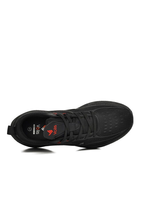 Black Textile Mens Sports Shoes 24204 M