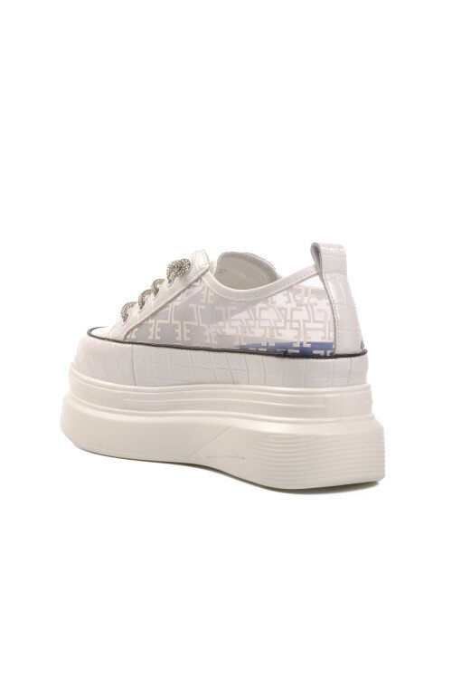 White High Sole Womens Sneaker 24Y345-9 Z