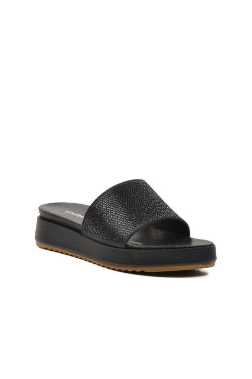 Black Womens Slippers 286063 Z