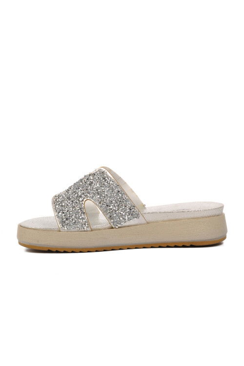 Silver Womens Slippers 286064 Z