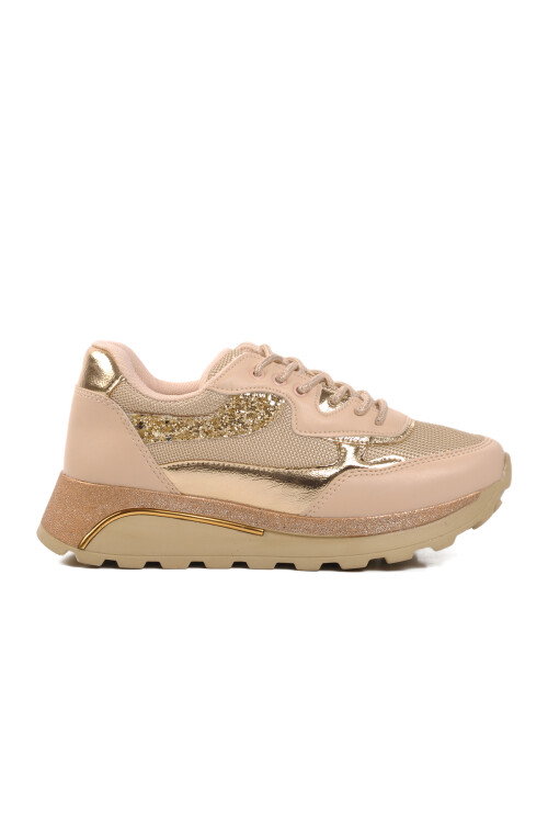 Beige Womens Sneakers 303 Z