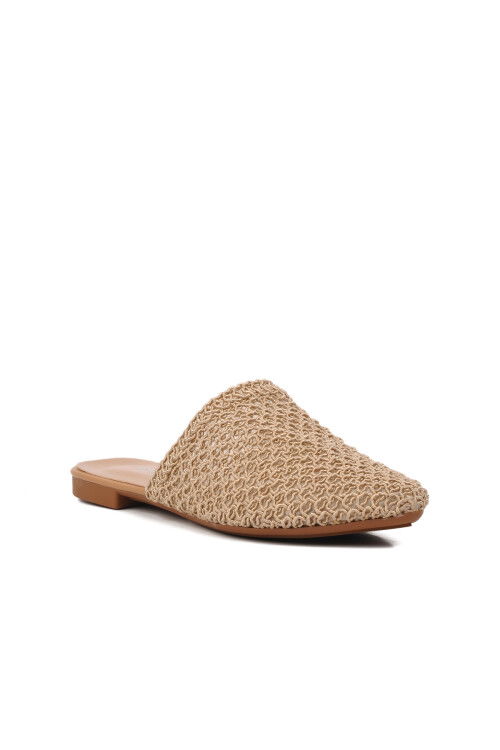Beige Womens Slippers 335166 Z