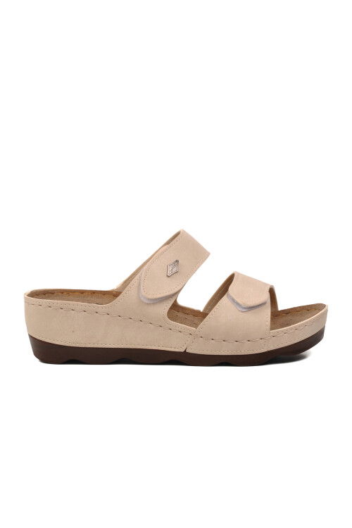 Beige Womens Slippers 37-976 Z