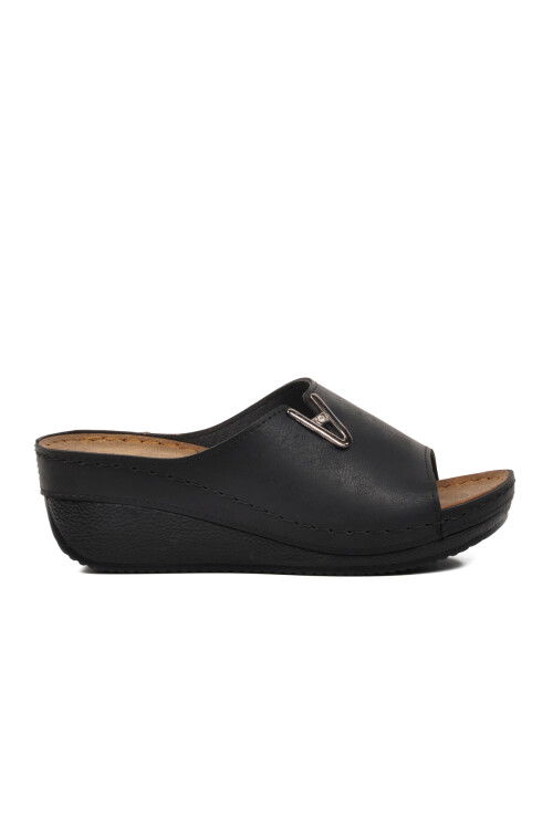 Black Womens Slippers 38-973 Z