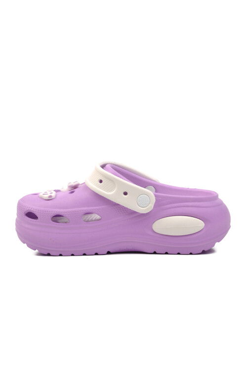 Lilac Eva Lightweight Womens Sabo Slippers 642 Z