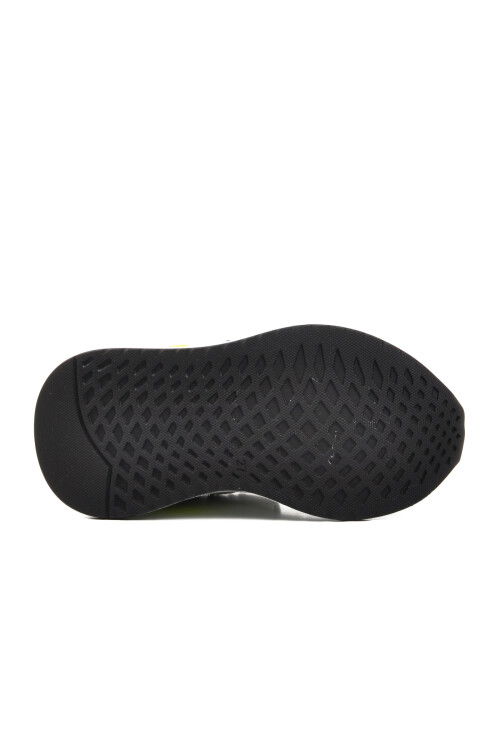 حذاء رياضي للأطفال باللون الأسود والأبيض والأصفر الفلوري 730 P