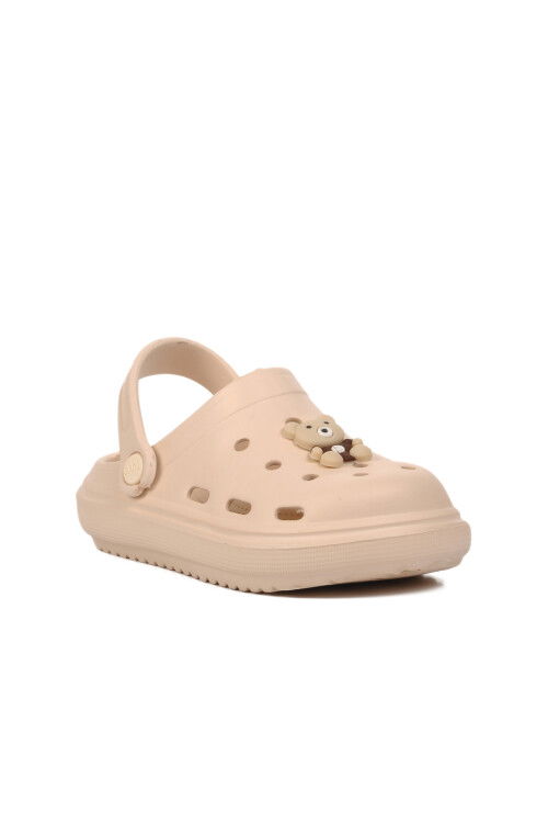 Ecru Unisex Sabo Kids Slippers 755 F