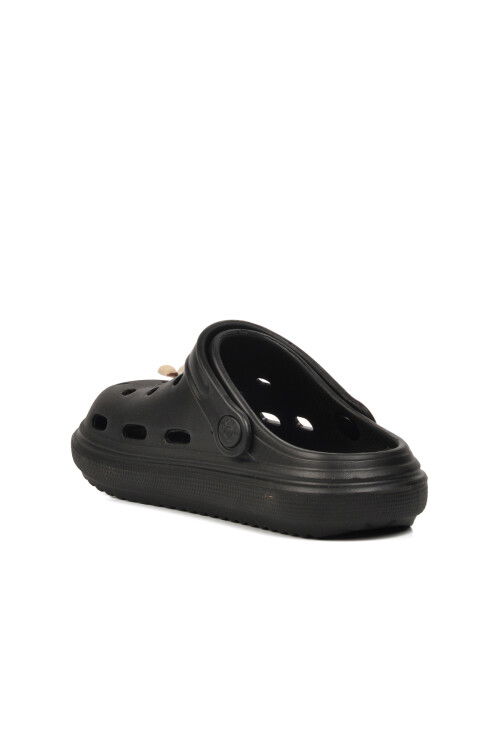 Black Unisex Sabo Kids Slippers 755 F