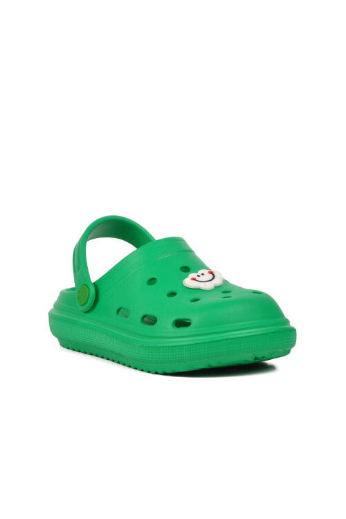 Green Unisex Sabo Kids Slippers 755 F