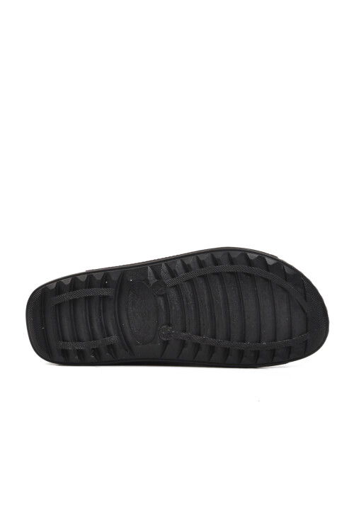 Black Mens Flat Sandals 80-954 M