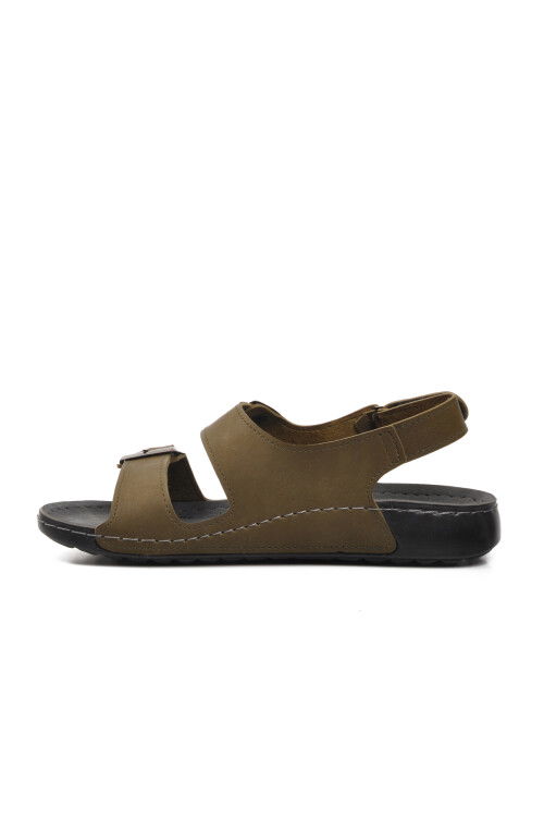 Green Mens Flat Sandals 80-954 M