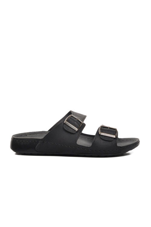 Black Mens Slippers 80-955 M