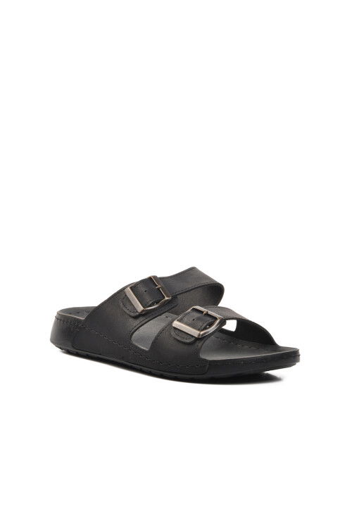Black Mens Slippers 80-955 M