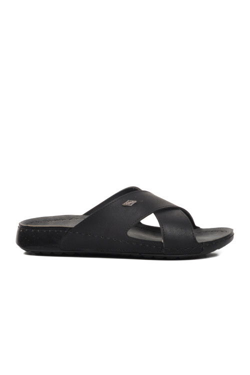 Black Mens Slippers 80-959 M