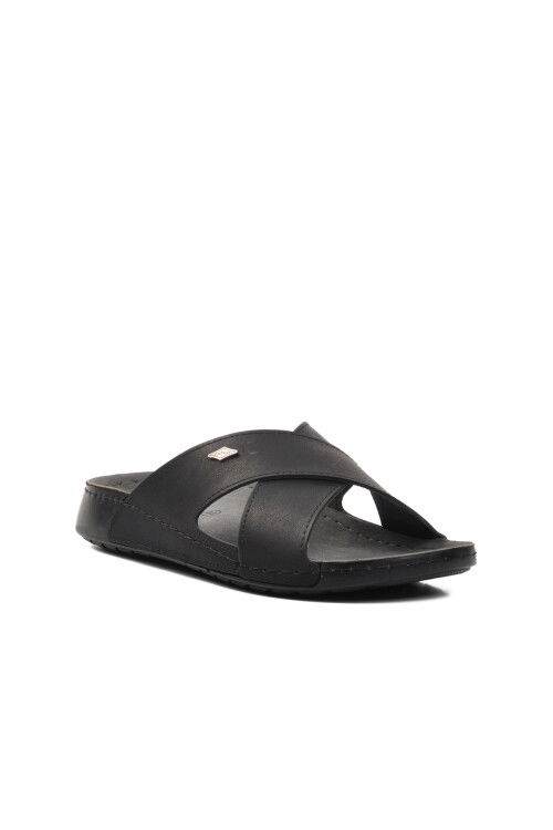 Black Mens Slippers 80-959 M