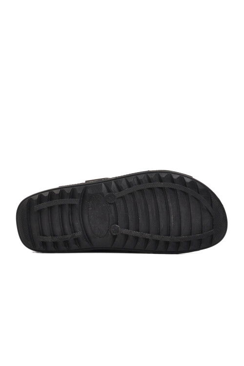 Black Anatomical Velcro Mens Slippers 80-989 M