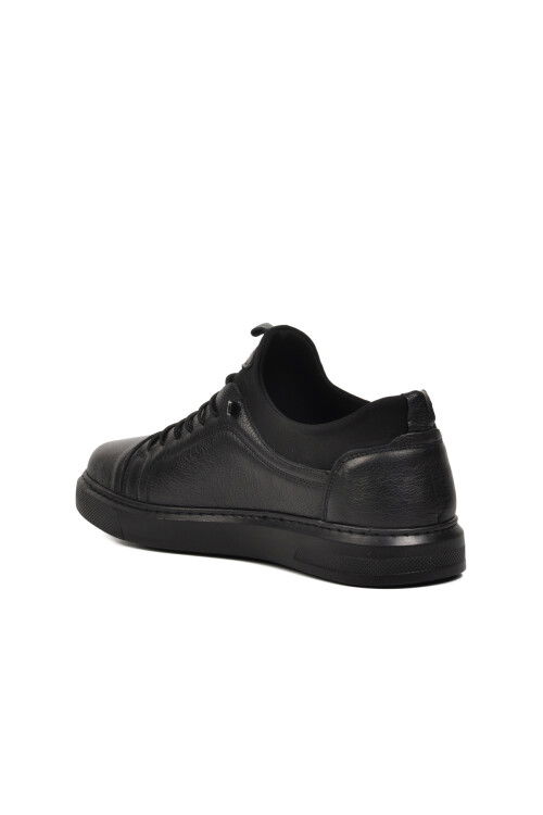 Black Genuine Leather Mens Casual Shoes 818 M