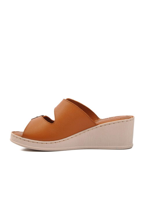 Taba Hakiki Deri Kadın Terlik 9205 Z