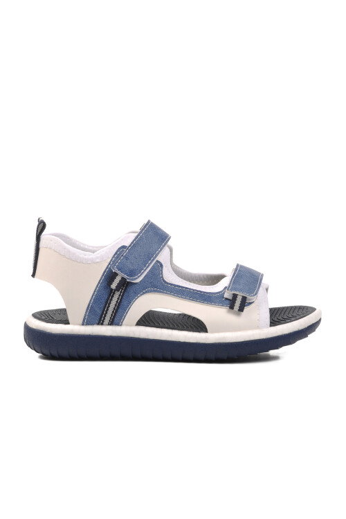 White Blue Orthopedic Boys Sandals 24-996 F