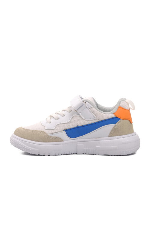White-Orange Childrens Sports Shoes BST-366 F