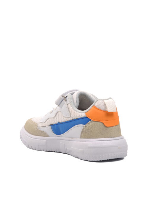 White-Orange Childrens Sports Shoes BST-366 F
