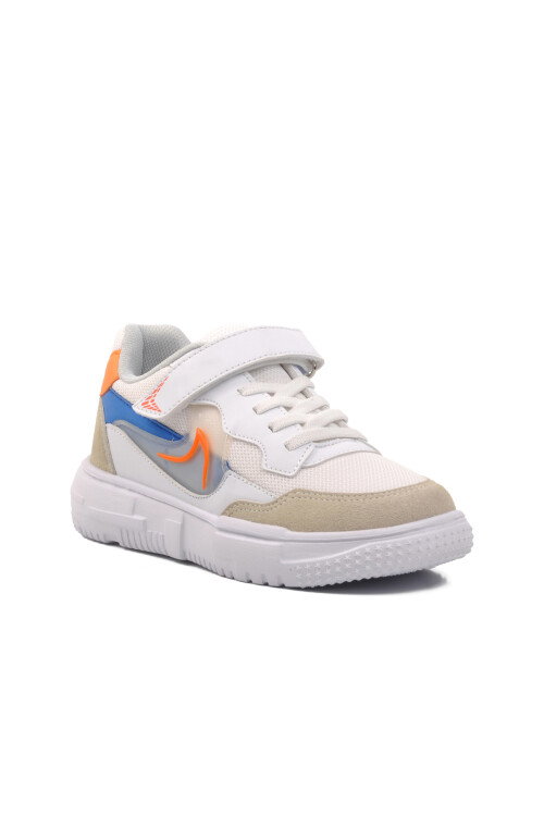 White-Orange Childrens Sports Shoes BST-366 F