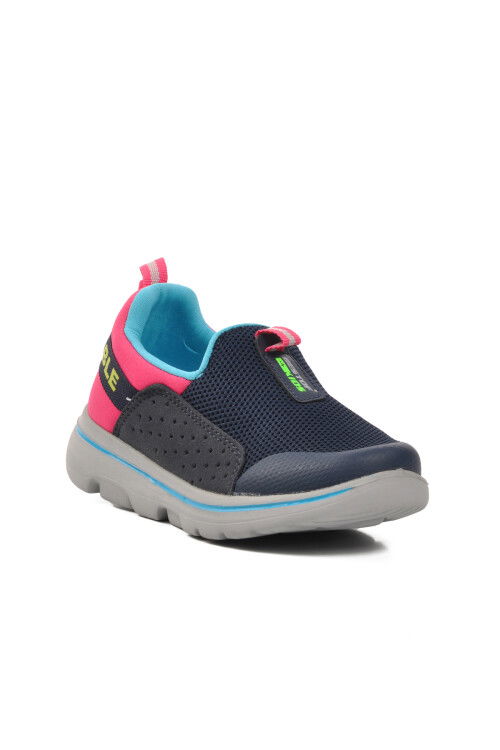 Lacivert Fuşya Kız Çocuk Spor Ayakkabı BST-B82 P