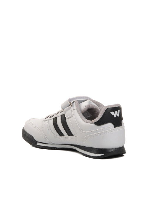 White-Black Childrens Sports Shoes Effective PU P