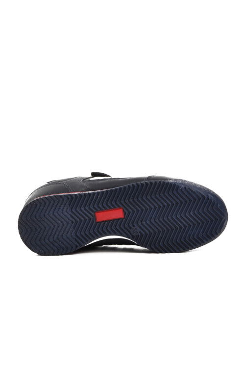 Navy Blue Childrens Sports Shoes Effective PU P