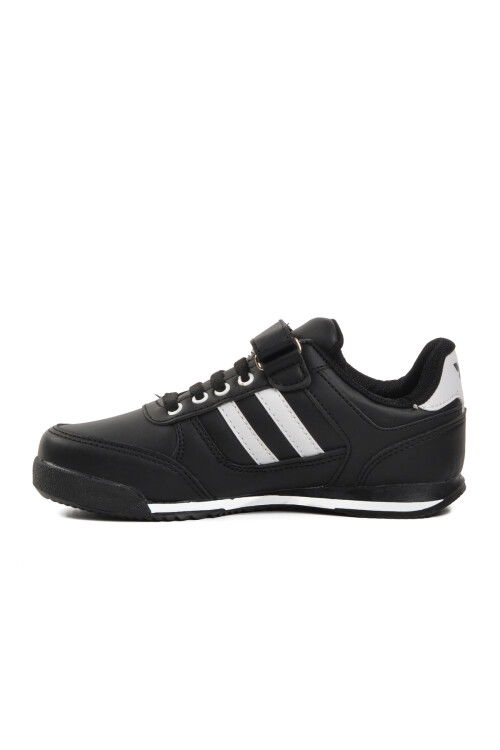 Black-White Kids Sports Shoes Effective PU P