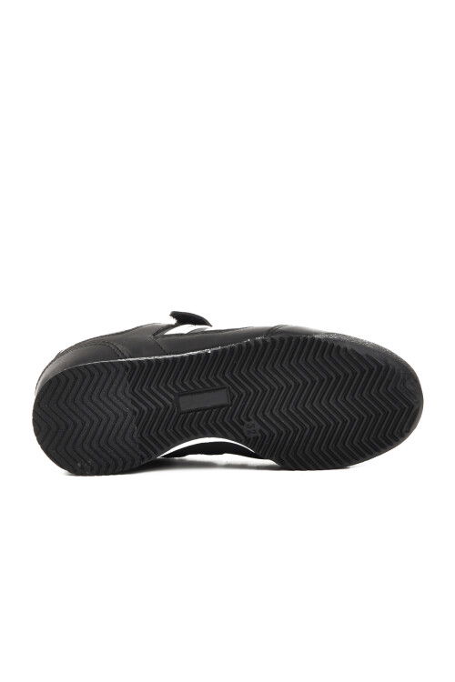 Black-White Kids Sports Shoes Effective PU P