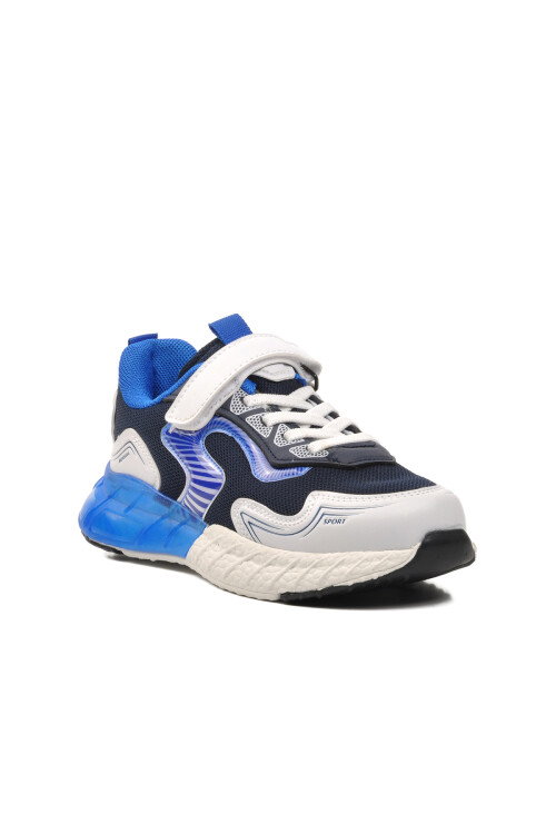 Navy Blue Kids Sneakers Owen F